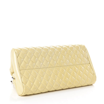 Chanel Patent Quilted Medium Just Mademoiselle Light Yellow 3 of 8