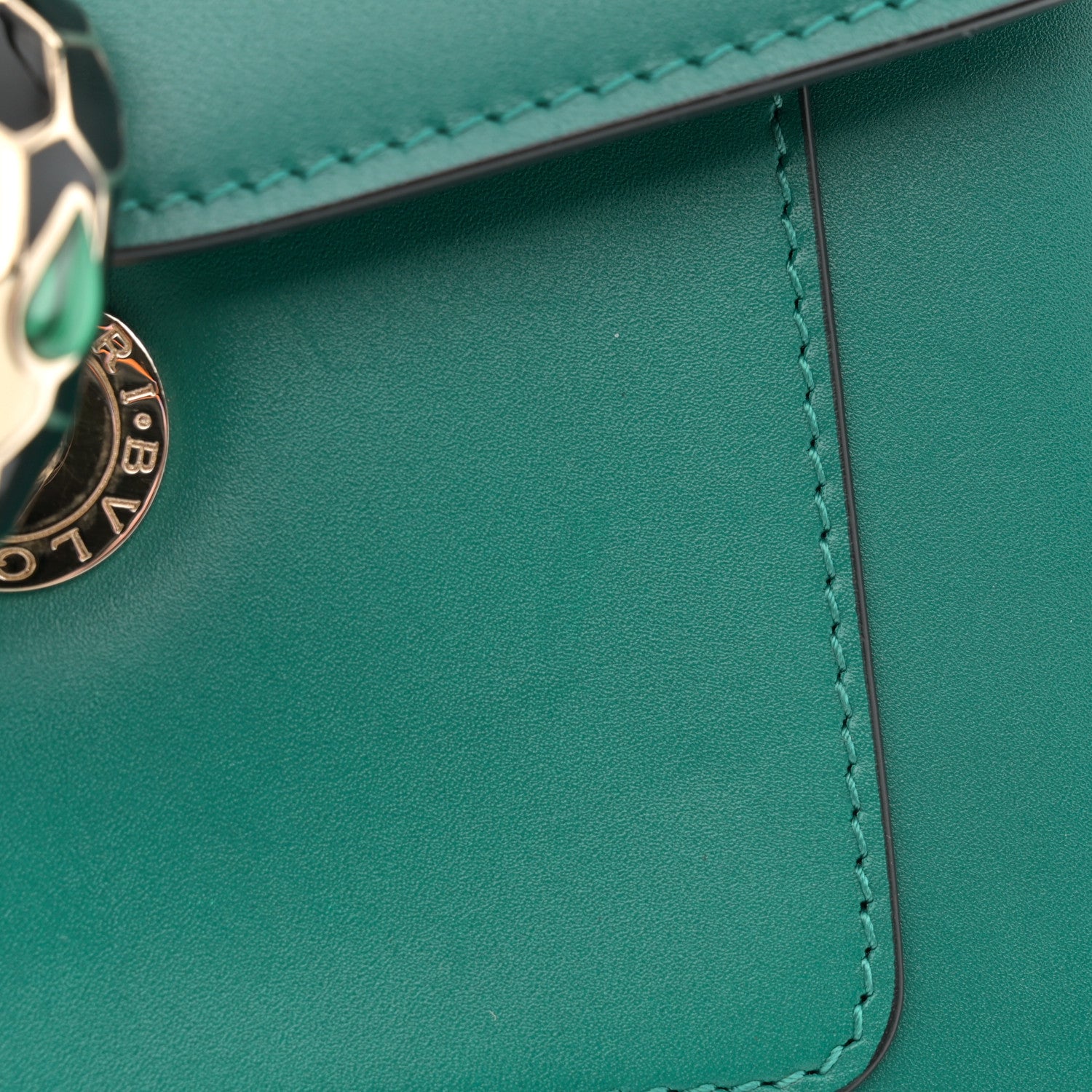 Bulgari Calfskin Serpenti Forever Top Handle Emerald Green 11 of 14