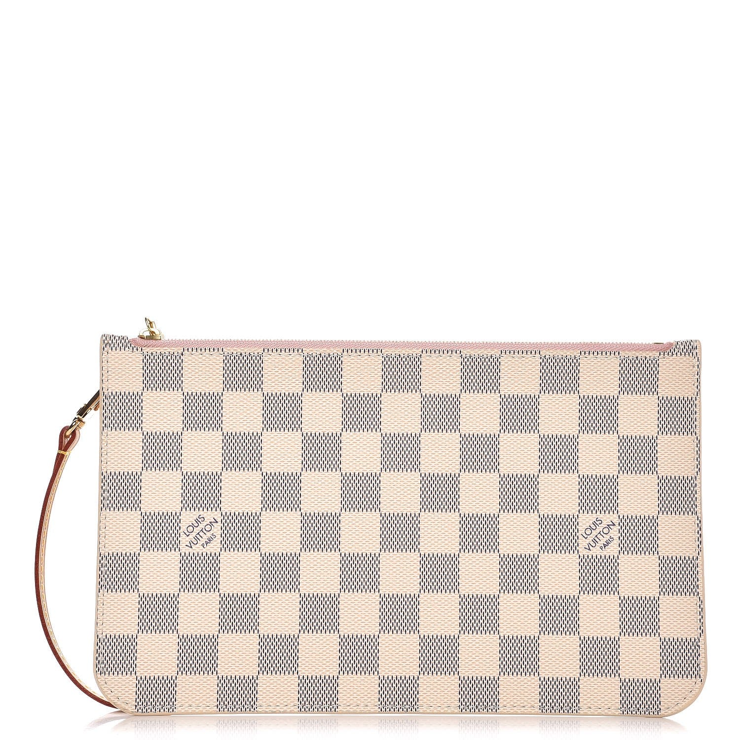 Louis Vuitton Damier Azur Neverfull MM GM Pochette Rose Ballerine 1 of 7