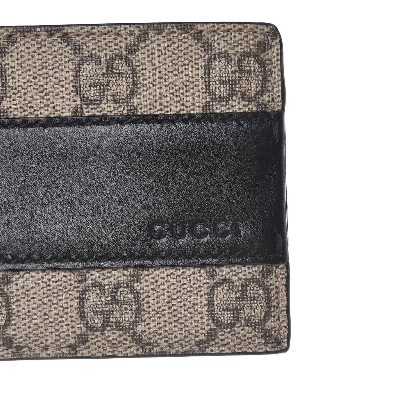 GG Supreme Monogram Bi-Fold Wallet Black