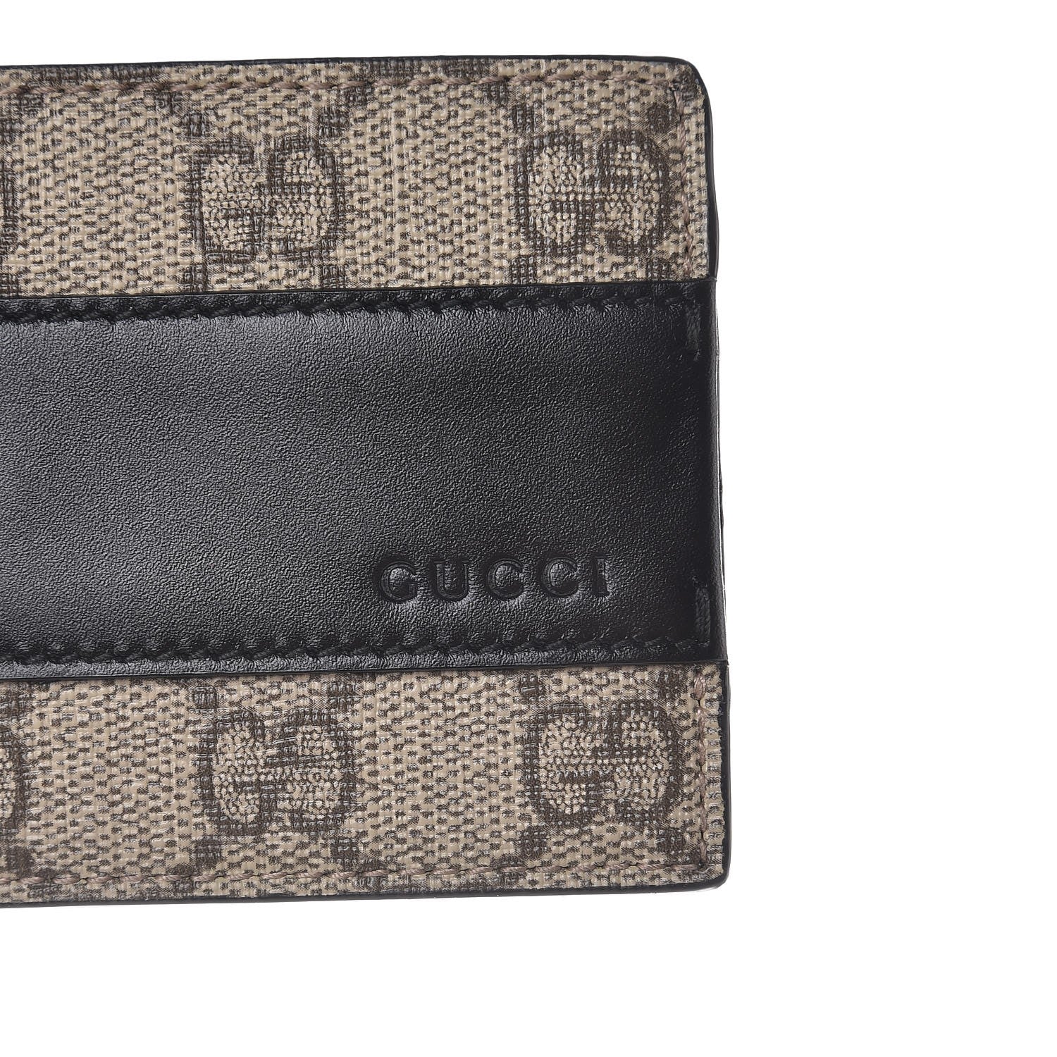 Gucci GG Supreme Monogram Bi-Fold Wallet Black 6 of 9