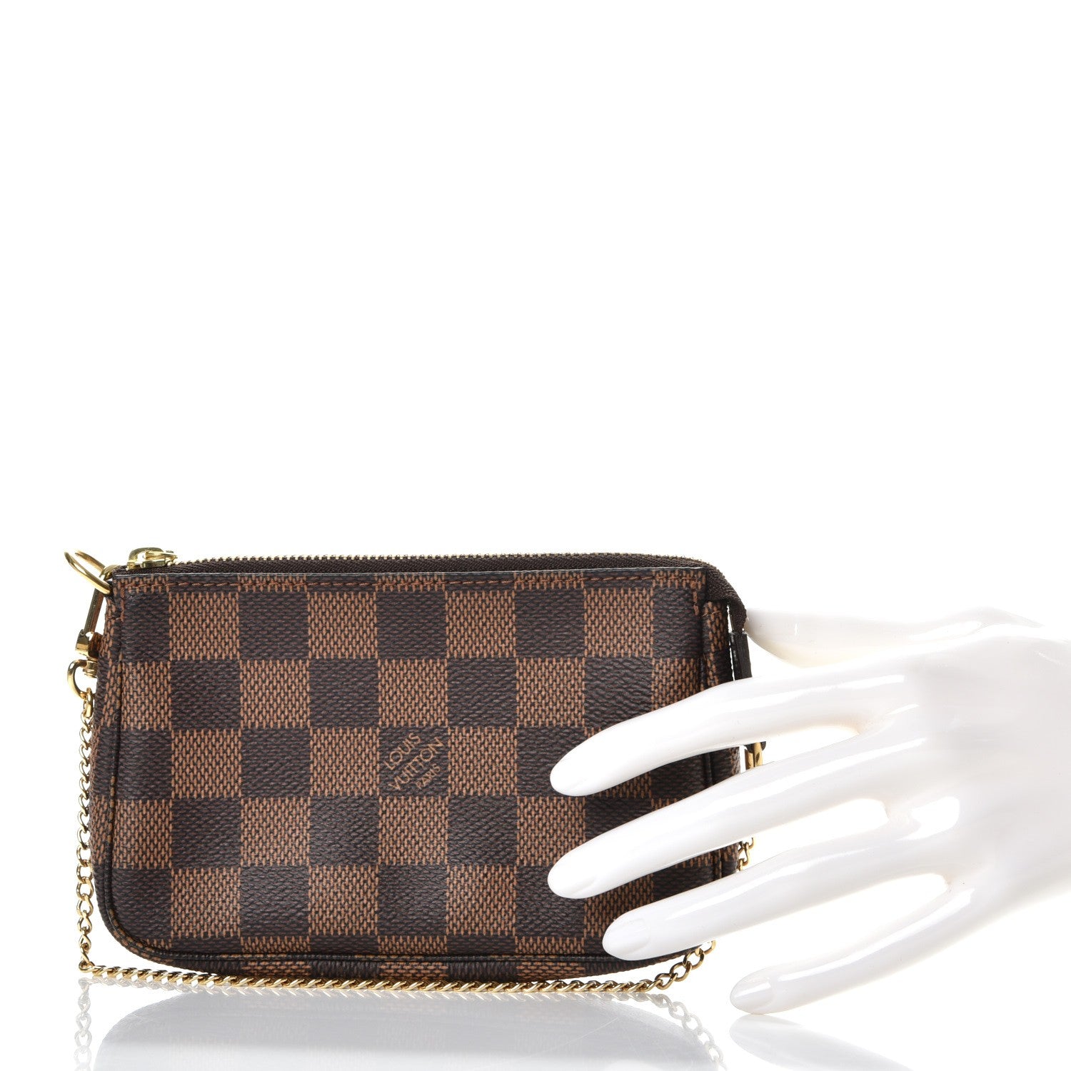 Louis Vuitton Damier Ebene Mini Pochette Accessories 2 of 8