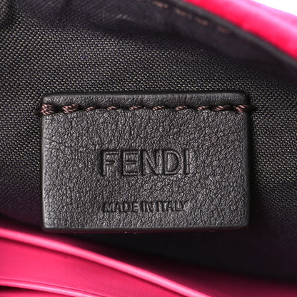 Fendi Velvet FF Embossed Hip Belt Baguette Bag Fuxia 6 of 9
