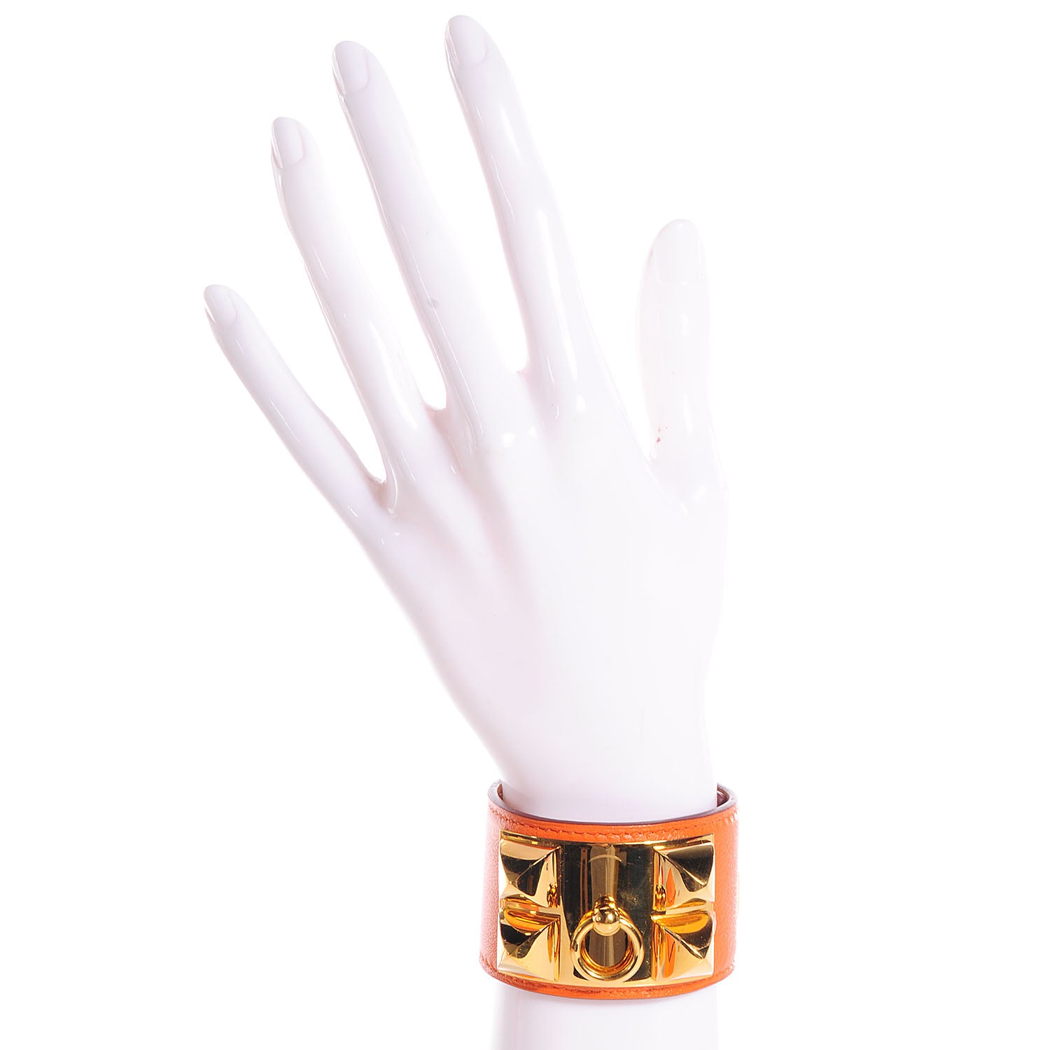 Hermes Swift Collier de Chien Small Bracelet Orange 2 of 10