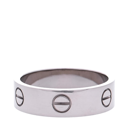 Cartier 18K White Gold 6mm LOVE Ring 59 8.75 3 of 7