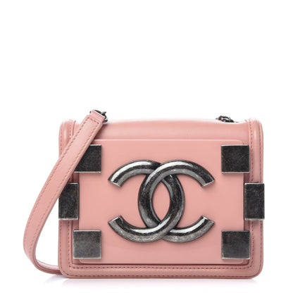Chanel Lambskin Plexiglass Boy Brick Flap Pink 1 of 10