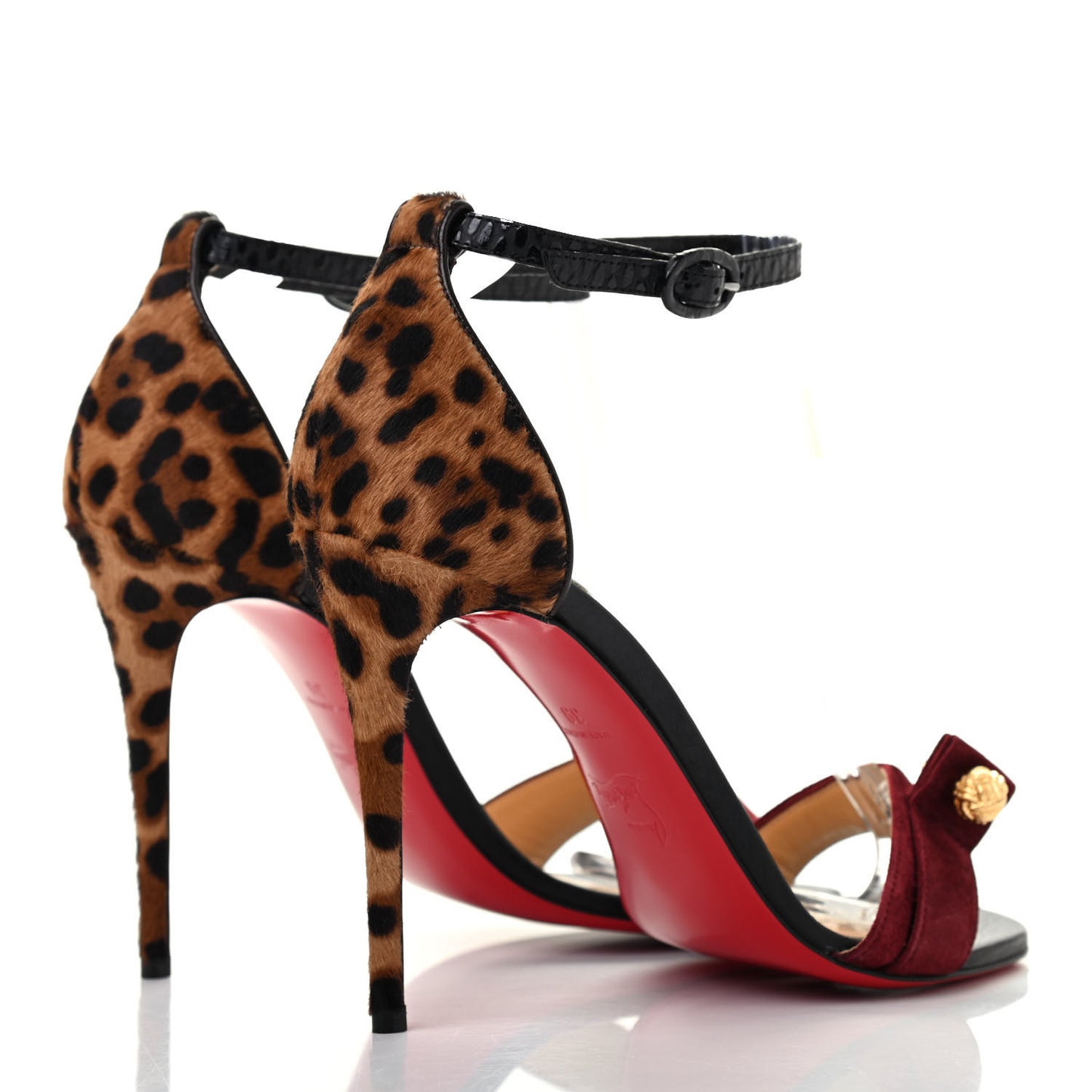 Pony Hair Leopard Print Stanisandal 100 Sandals 39