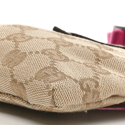 Gucci GG Monogram Web Double Pocket Belt Bag Pink 11 of 11