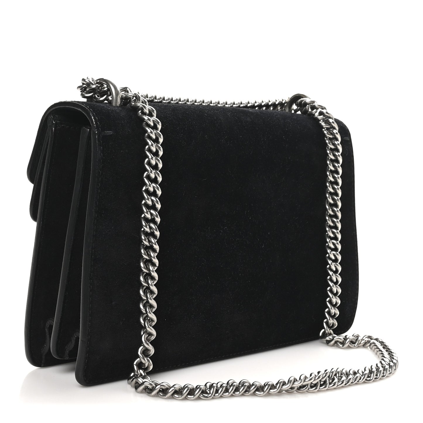 Suede Small Dionysus Shoulder Bag Black