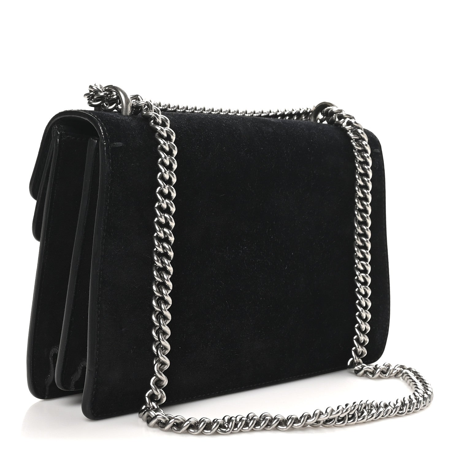 Gucci Suede Small Dionysus Shoulder Bag Black 3 of 10