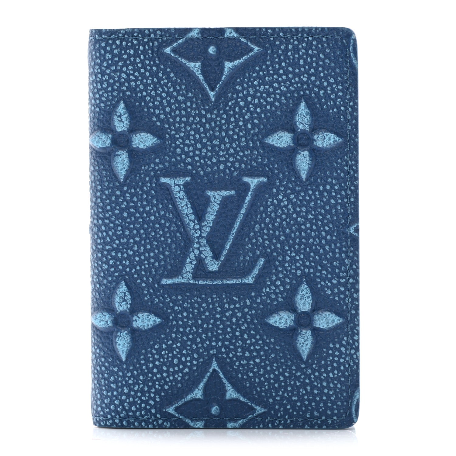 Louis Vuitton Cowhide Monogram Pocket Organizer Denim Blue 1 of 5