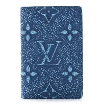 Louis Vuitton Cowhide Monogram Pocket Organizer Denim Blue 1 of 5