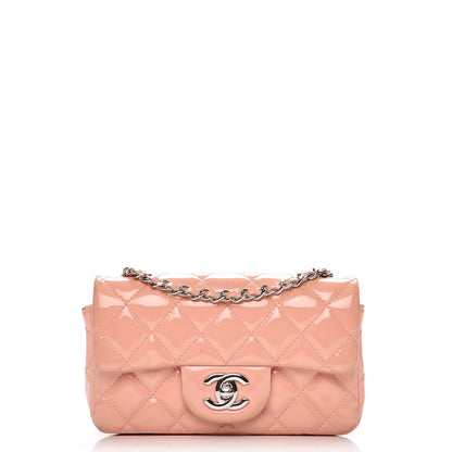 Chanel Patent Quilted Extra Mini Flap Pink 1 of 10