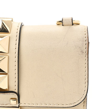 Valentino Garavani Vitello Mini Glam Lock Rockstud Flap White 12 of 16