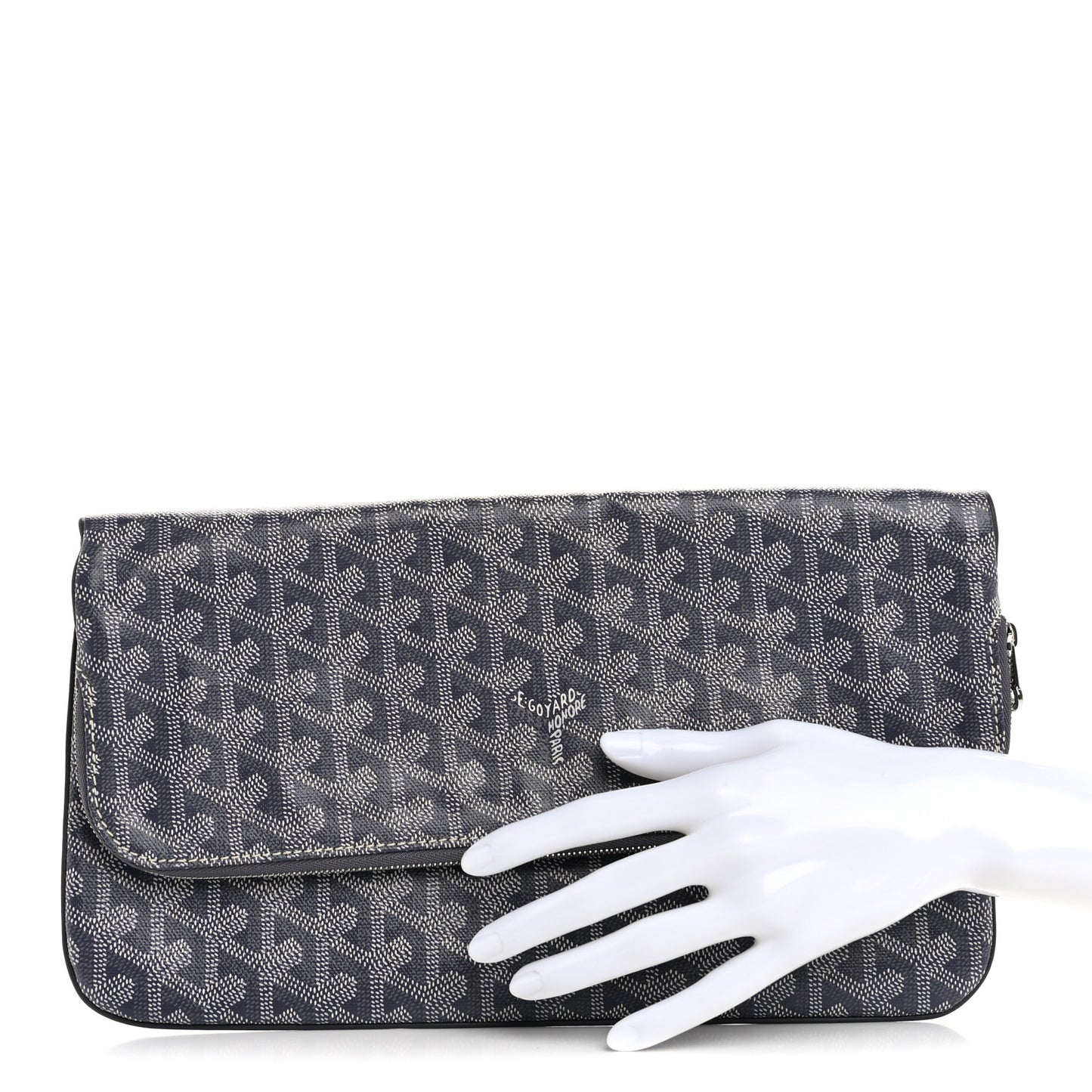 Goyardine Sainte Marie Soft Clutch Grey