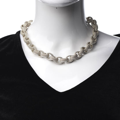 Tiffany Sterling Silver Somerset Mesh Link Necklace 2 of 4