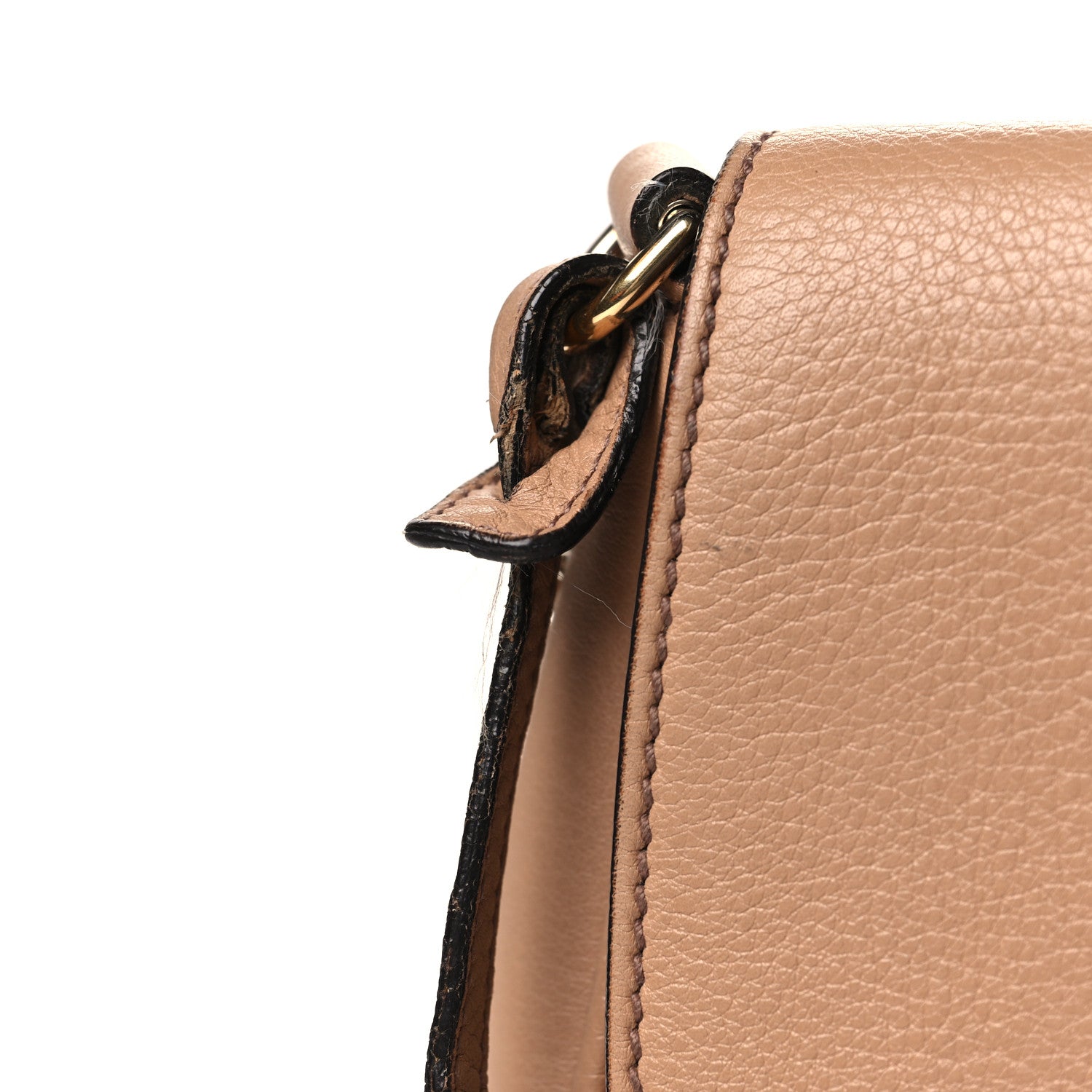 Gucci Pebbled Calfskin Medium Soho Flap Crossbody Camelia 10 of 10