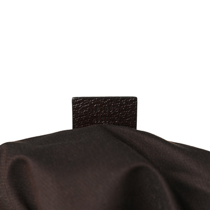 Gucci Monogram Web Medium Half Moon Hobo Dark Brown 7 of 20