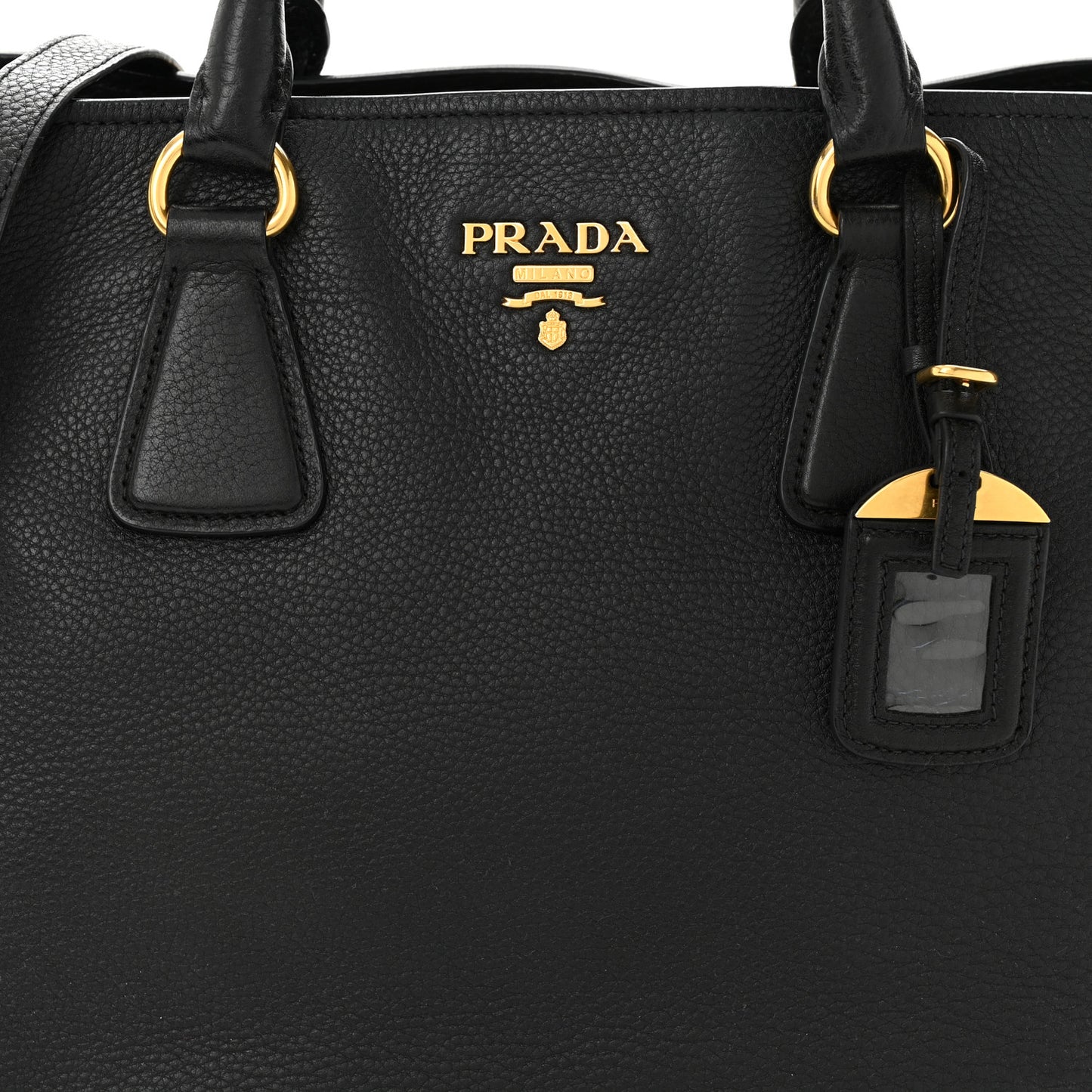 Vitello Daino Tote Black