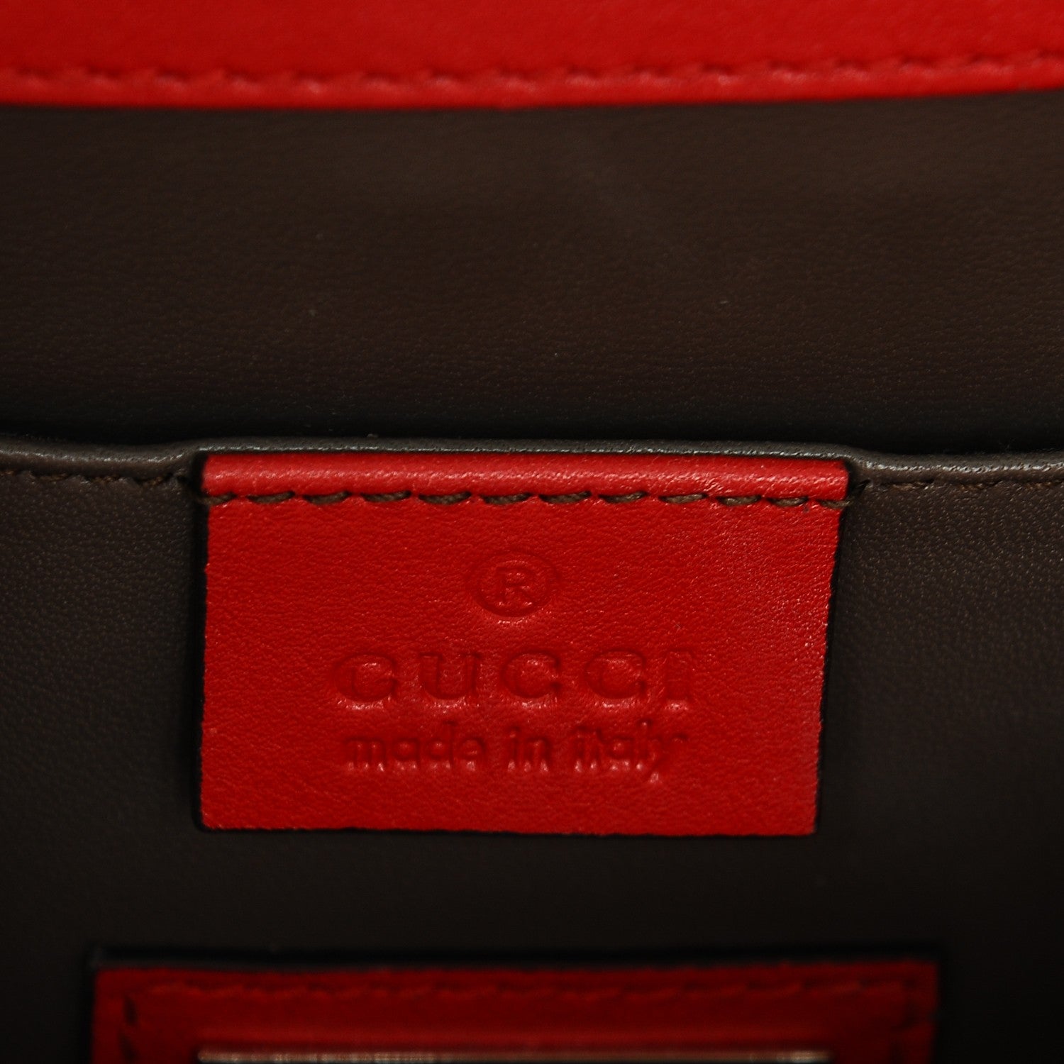Gucci Shade Lux Calfskin Small Interlocking Shoulder Bag Hibiscus Red 6 of 7