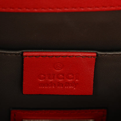 Gucci Shade Lux Calfskin Small Interlocking Shoulder Bag Hibiscus Red 6 of 7