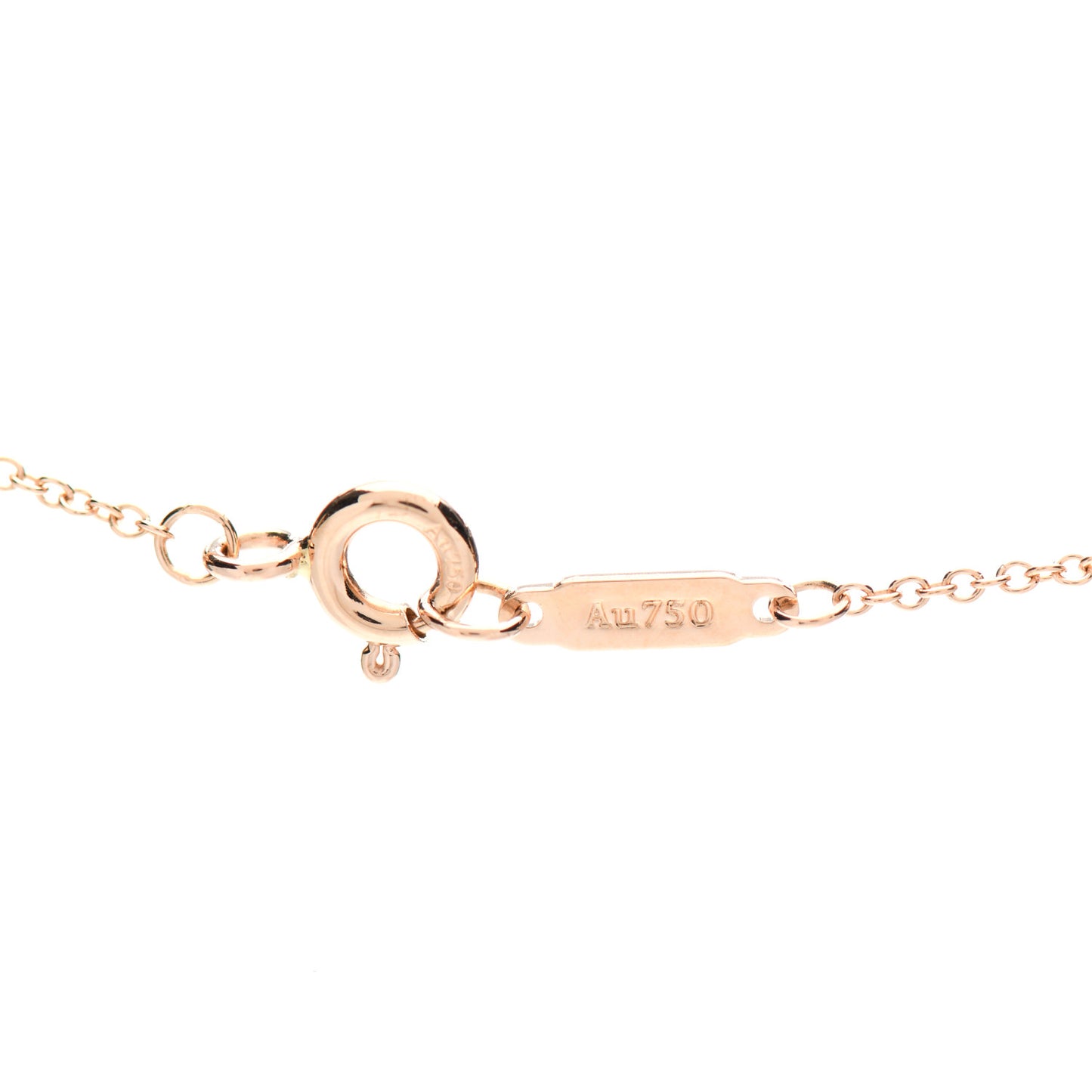 18K Rose Gold Diamond Small Paper Flowers Pendant Necklace