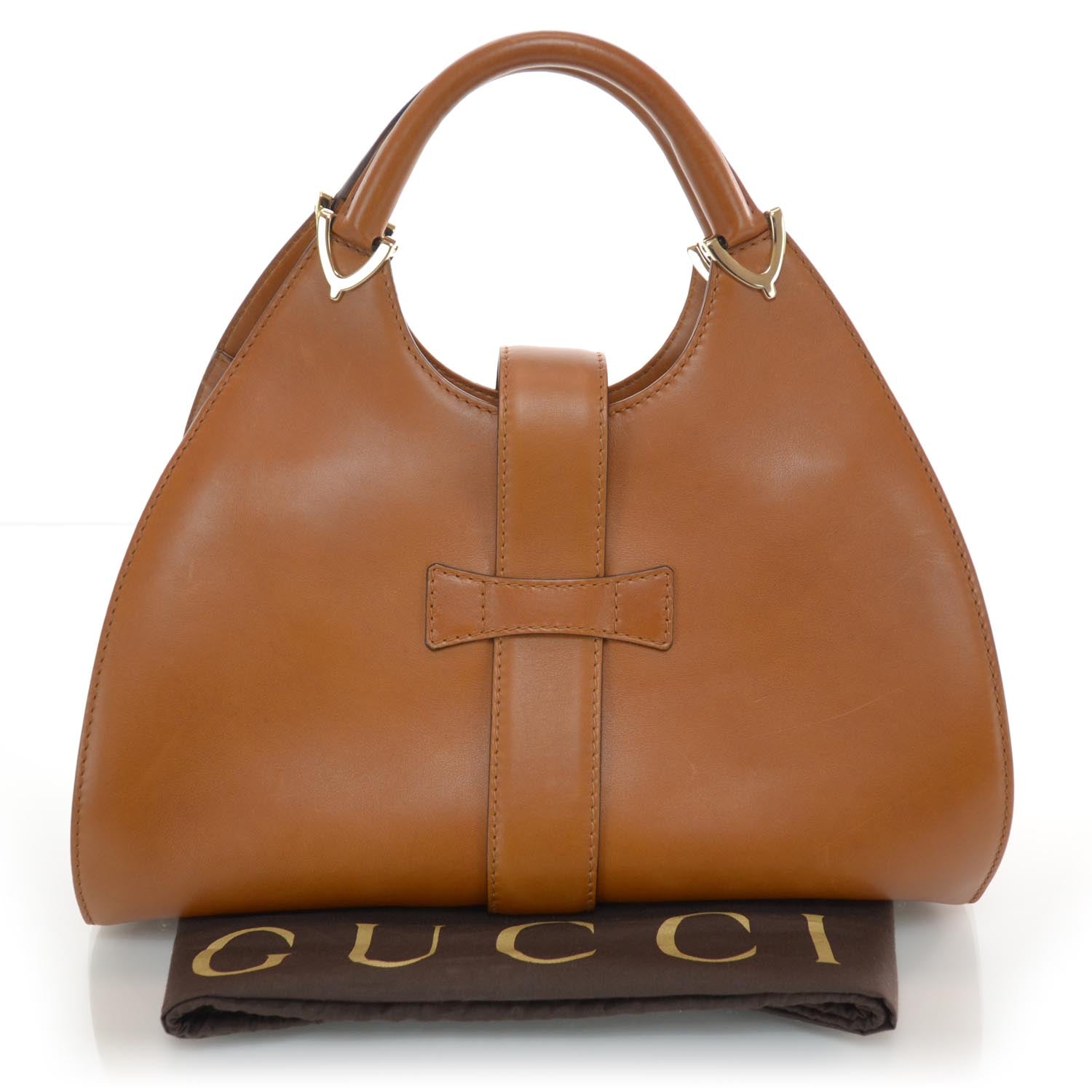 Gucci Leather Medium Stirrup Top Handle Bag 3 of 6