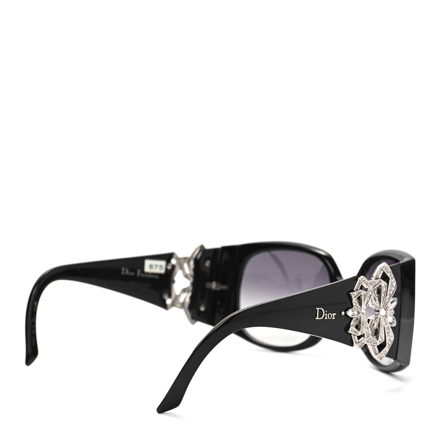 Christian Dior Crystal Dior Froutrou Sunglasses Black 4 of 8