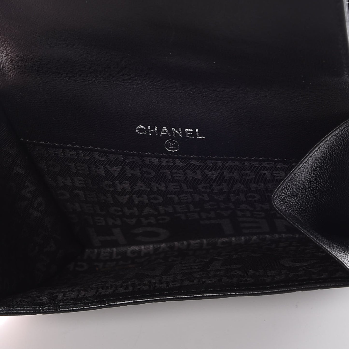 Lambskin Precious Symbols French Wallet Black