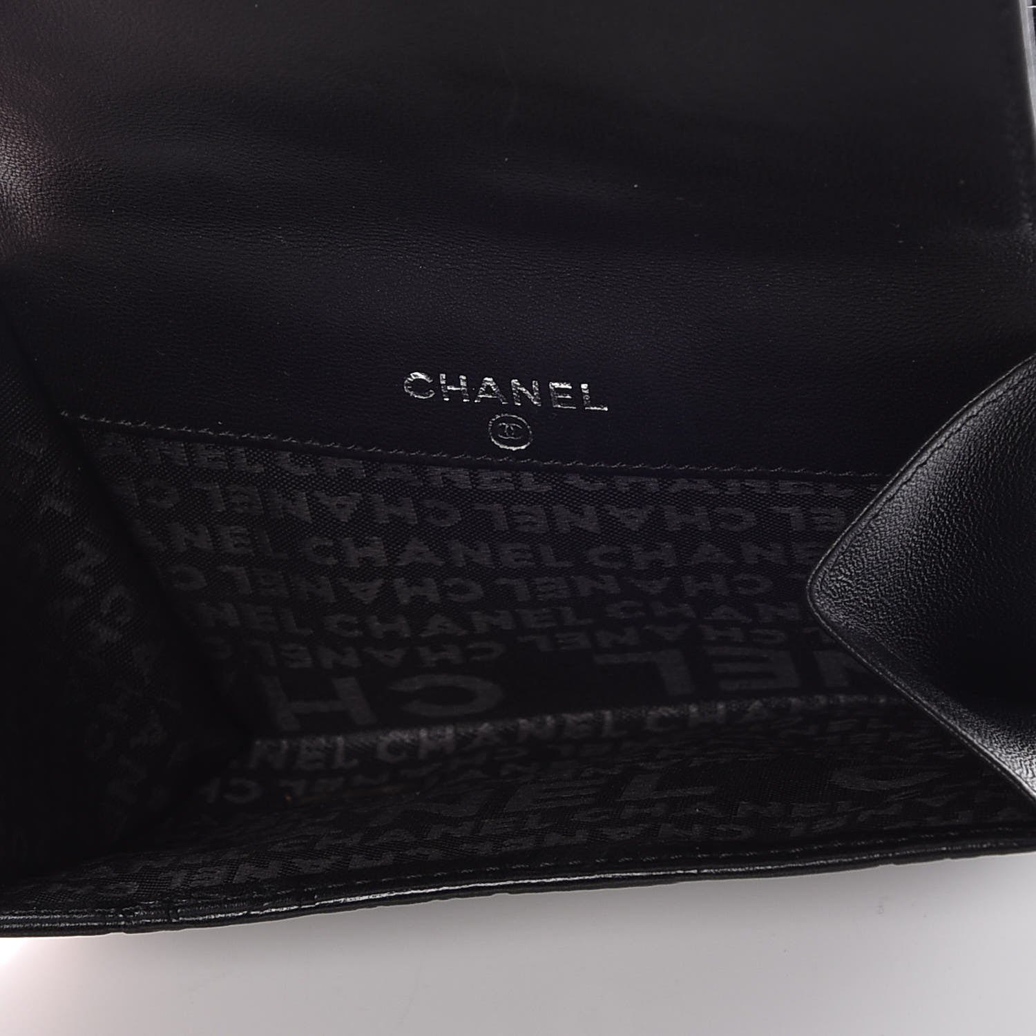 Chanel Lambskin Precious Symbols French Wallet Black 7 of 10