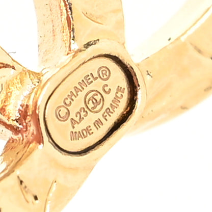 Chanel Crystal Twist CC Earrings Gold 4 of 4