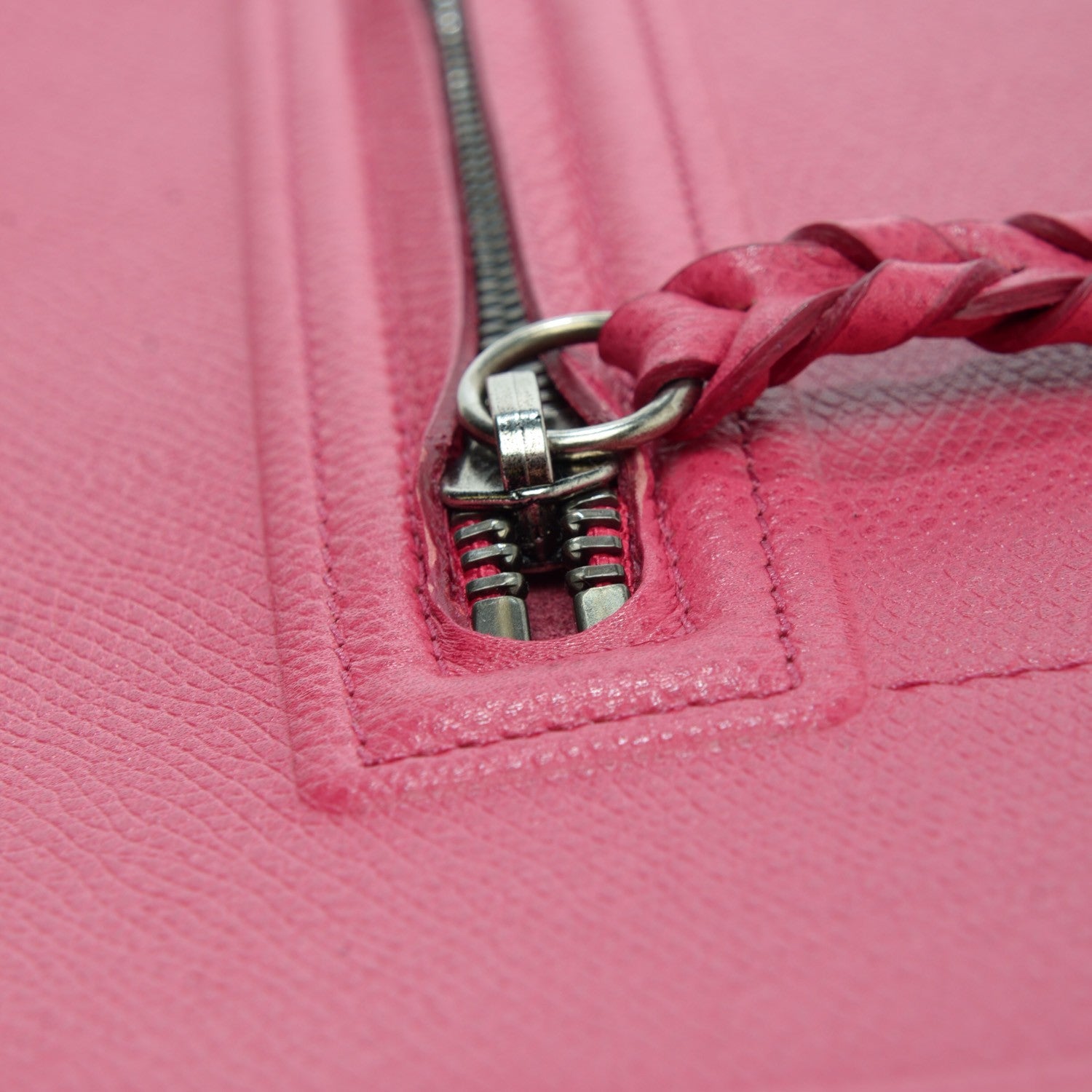 Celine Grained Calfskin Medium Phantom Luggage Fuchsia 5 of 8