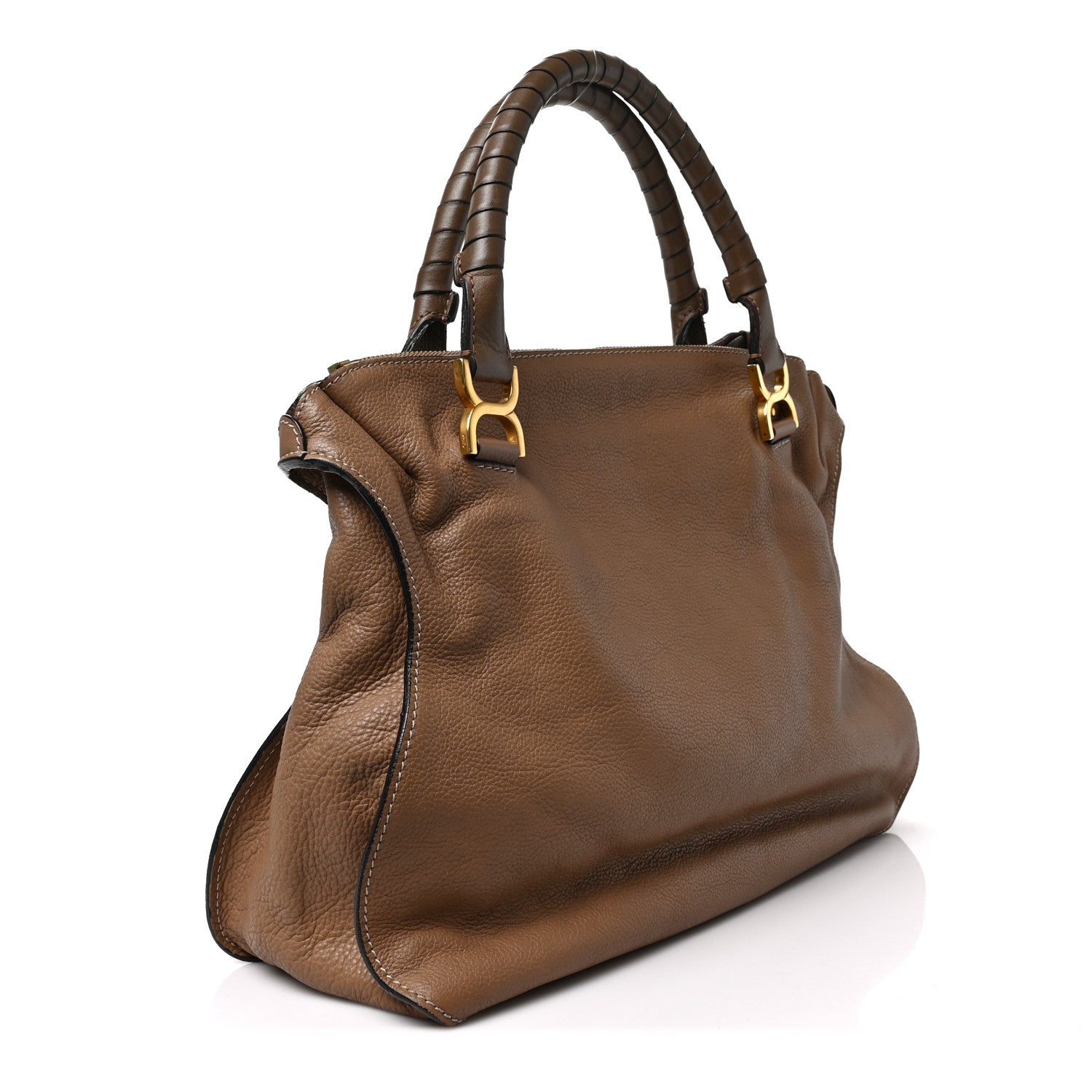 Chloe Calfskin Large Marcie Satchel Nut 4 of 10