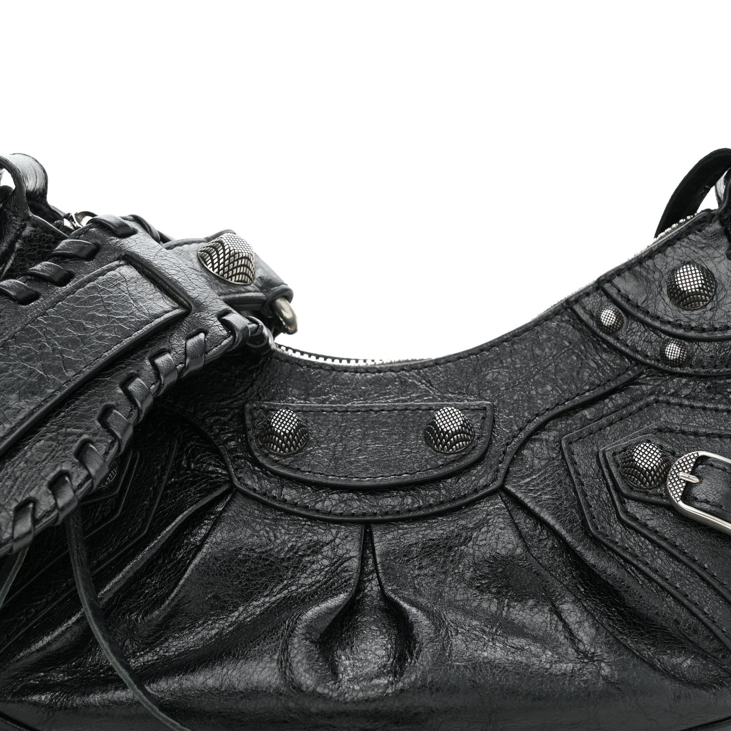 Agneau Arena Le Cagole Shoulder Bag XS Black