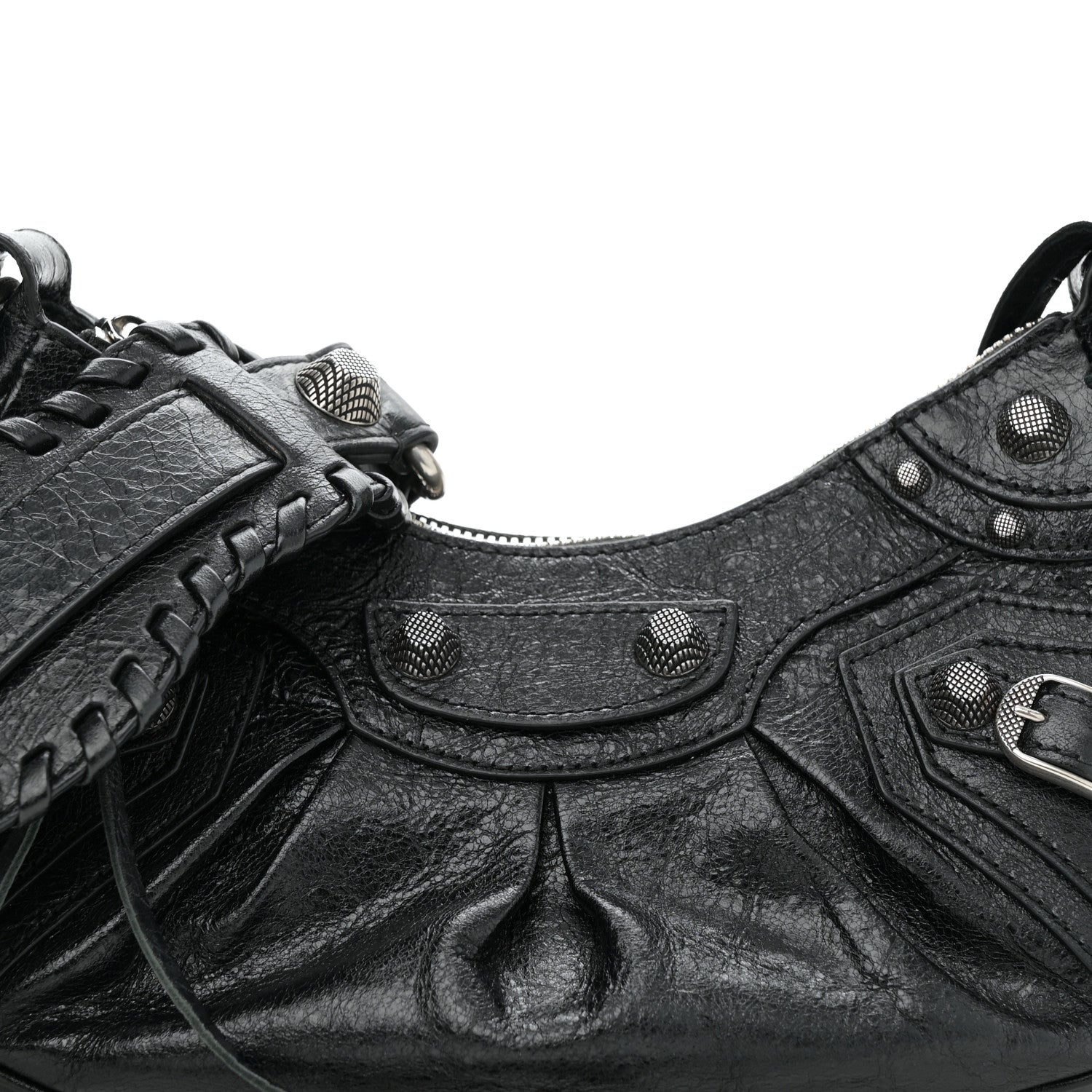 Balenciaga Agneau Arena Le Cagole Shoulder Bag XS Black 8 of 10
