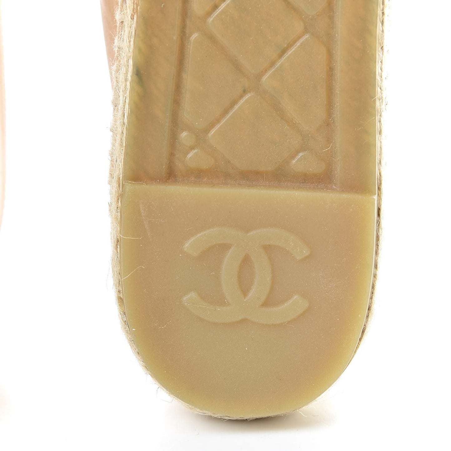 Lambskin CC Espadrilles 40 Beige Black