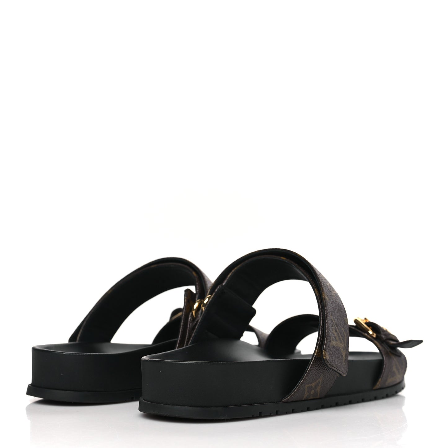 Monogram Bom Dia Mule Sandals 40 Black