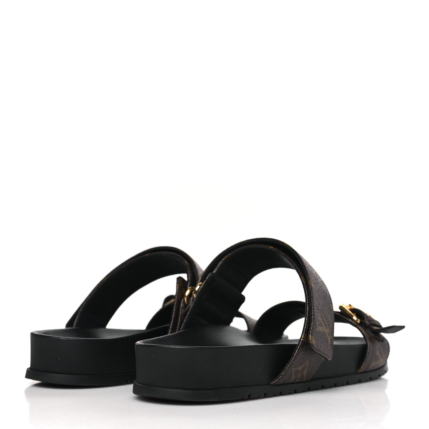 Louis Vuitton Monogram Bom Dia Mule Sandals 40 Black 4 of 9