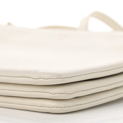 Celine Lambskin Small Trio Crossbody Bag White 12 of 13