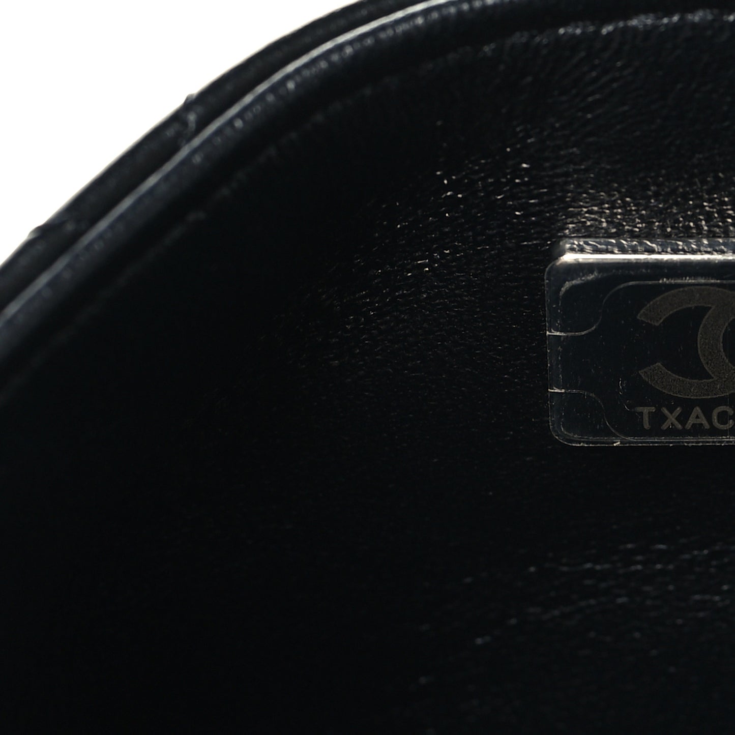 Lambskin Quilted Mini Square Flap Black