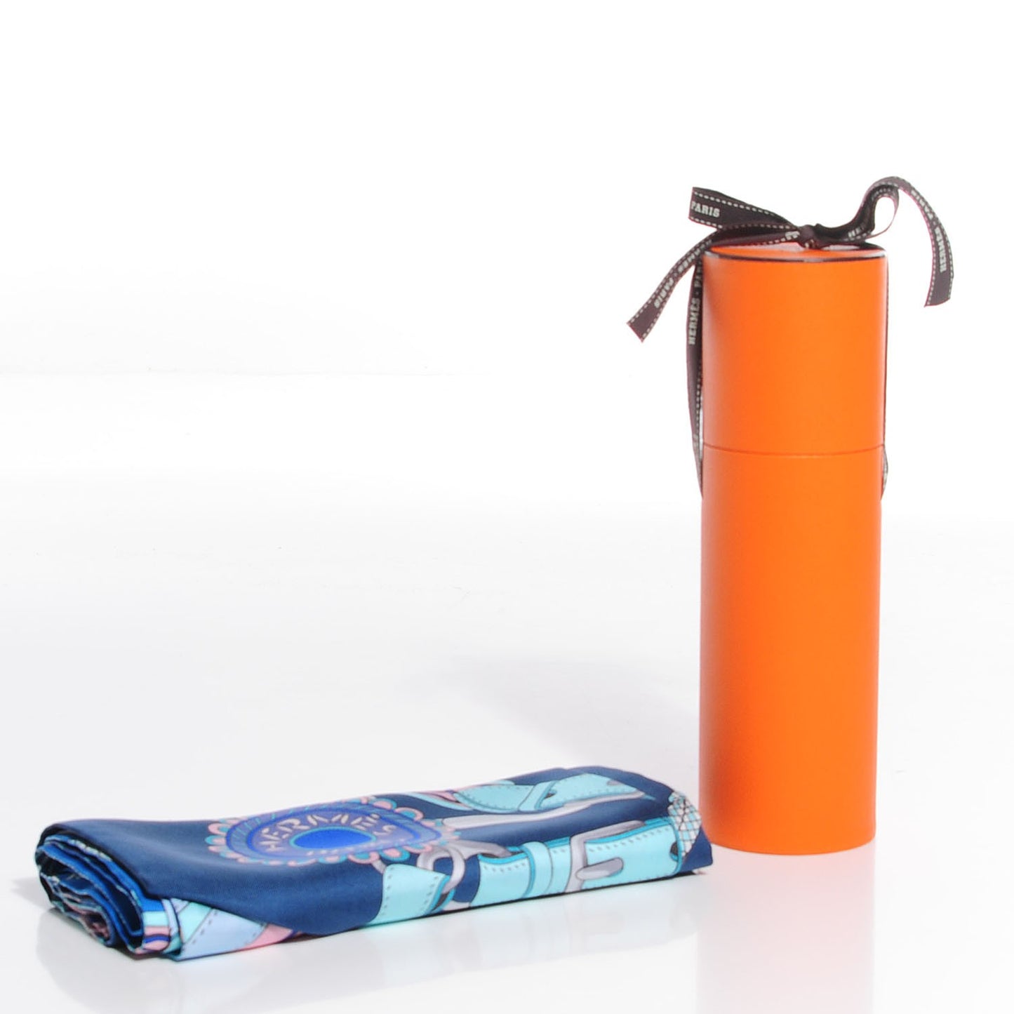 Silk Festival des Amazones Maxi Twilly Marine Turquoise Rose