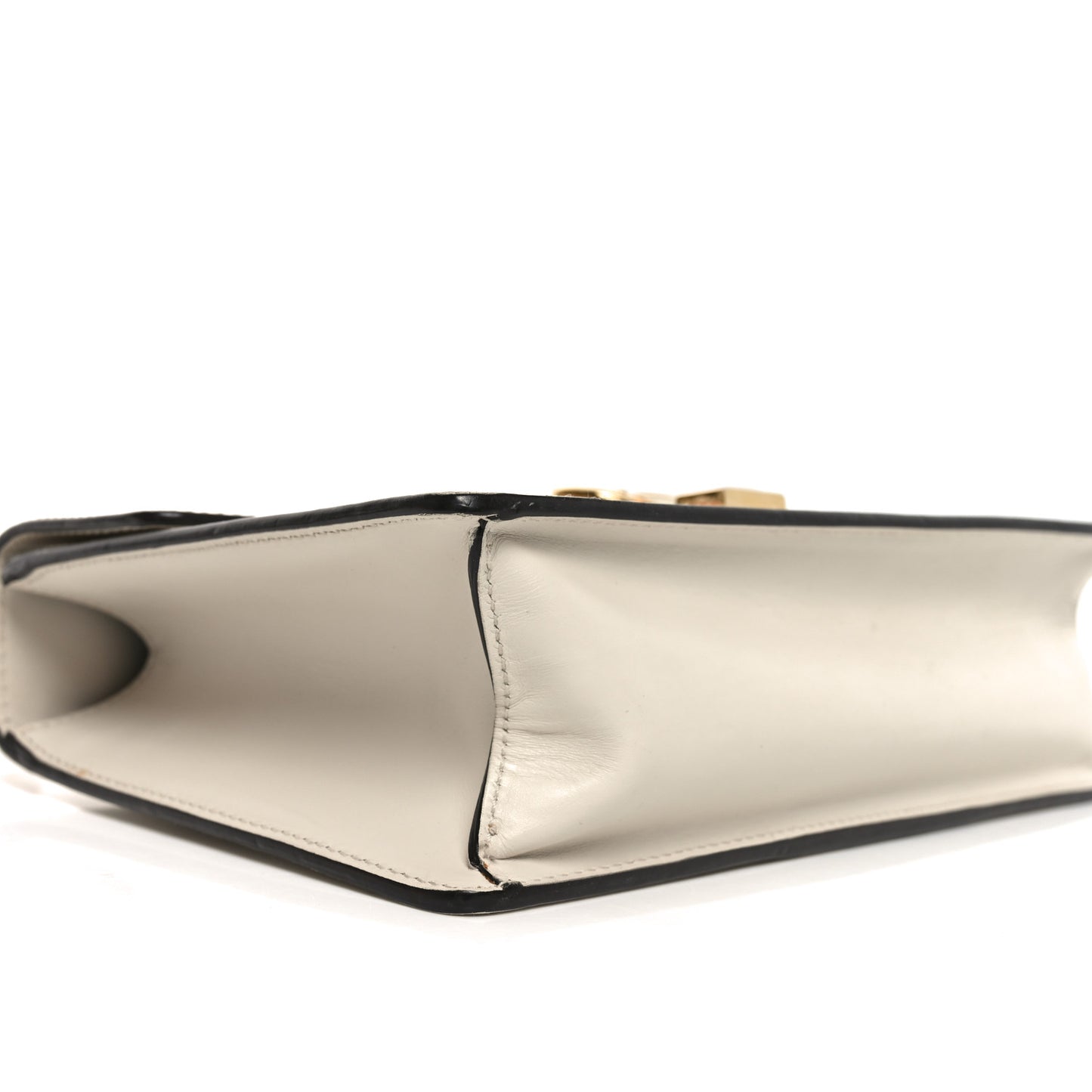 Calfskin Small Sylvie Shoulder Bag Off White
