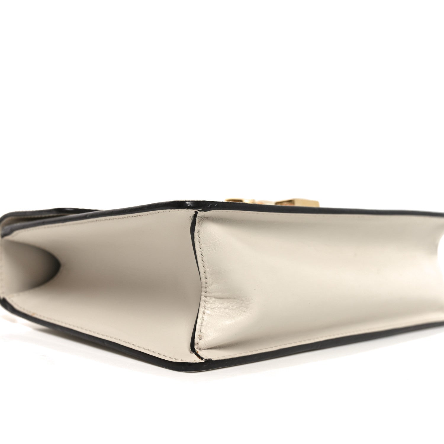 Gucci Calfskin Small Sylvie Shoulder Bag Off White 9 of 10