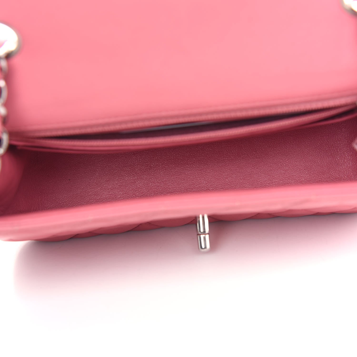 Chanel Lambskin Quilted Mini Rectangular Flap Pink 5 of 9