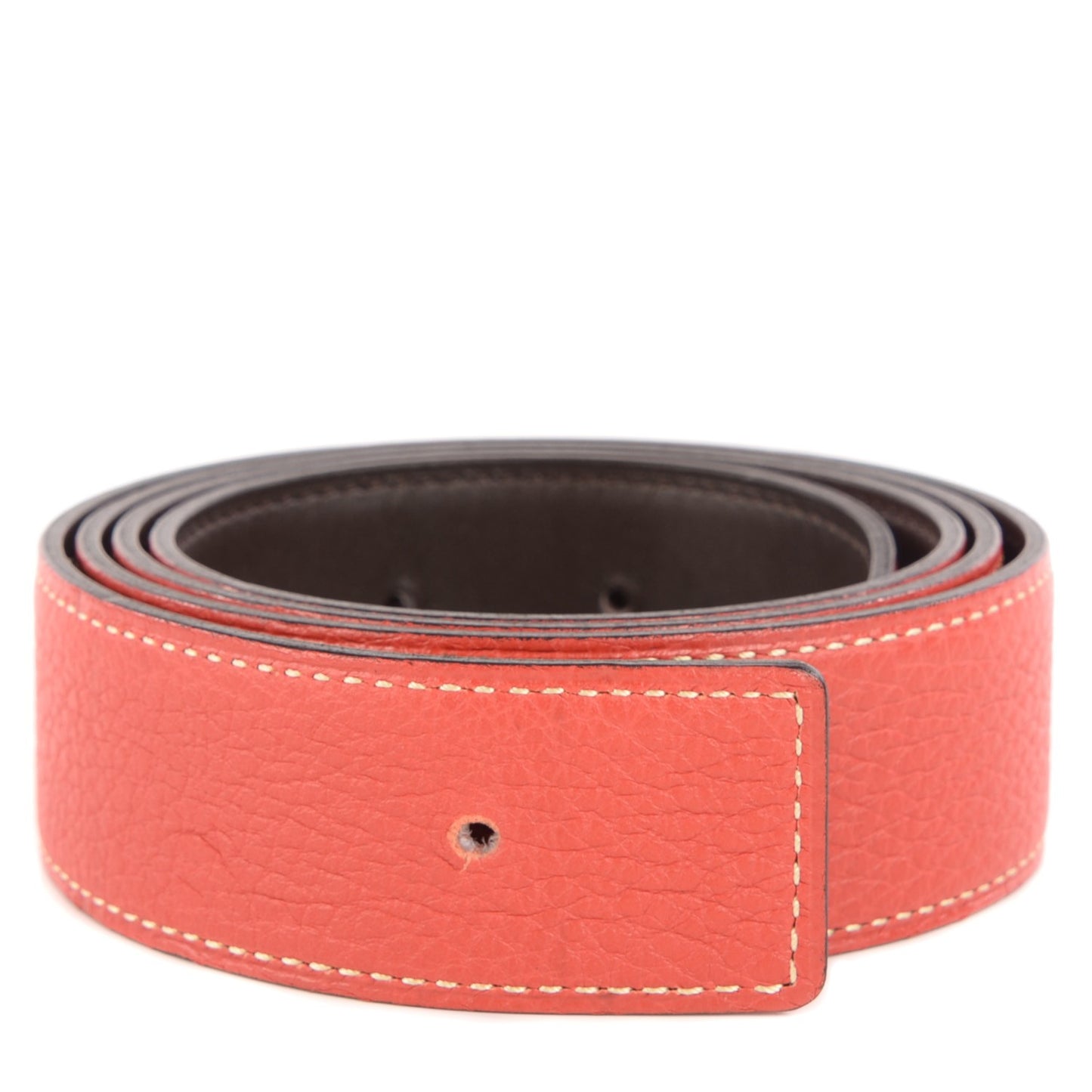 Togo Chamonix 32mm Belt Strap 90 Sanguine Chocolate
