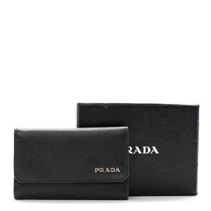 Prada Saffiano 6 Key Holder Black 11 of 11