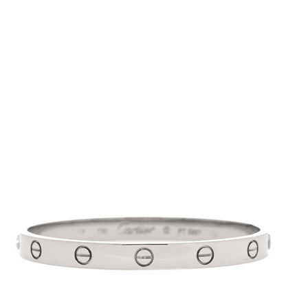 Cartier 18K White Gold LOVE Bracelet 17 1 of 7
