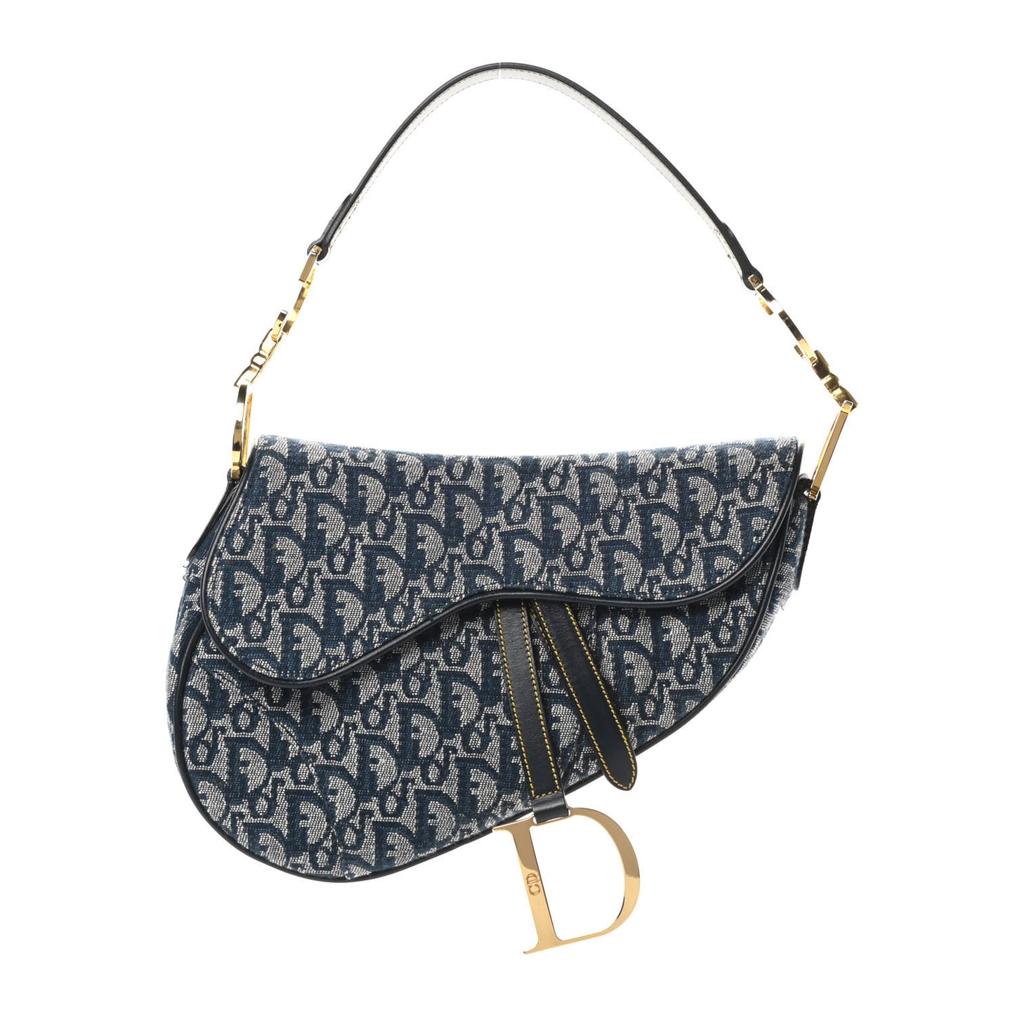 Monogram Saddle Bag Blue