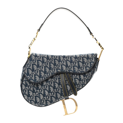 Christian Dior Monogram Saddle Bag Blue 1 of 13