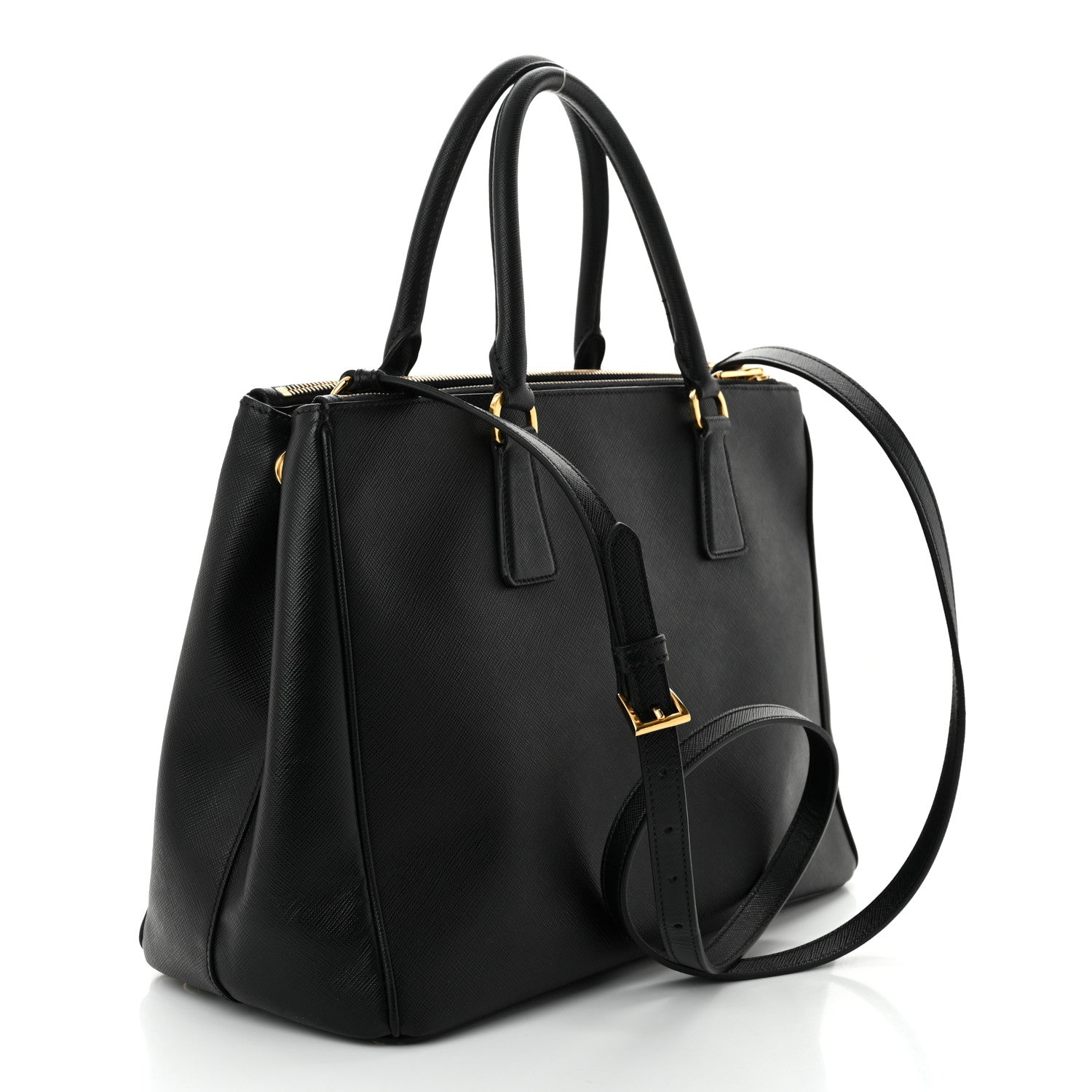 Prada Saffiano Medium Galleria Double Zip Tote Black 3 of 10